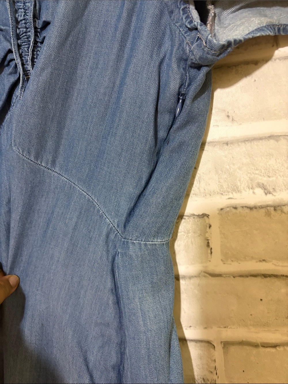 Levi's Light Blue Denim Drawstring Dress, size large - Picture 10 of 10